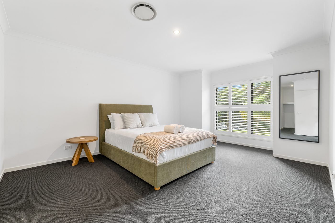 Bedroom with treetop view