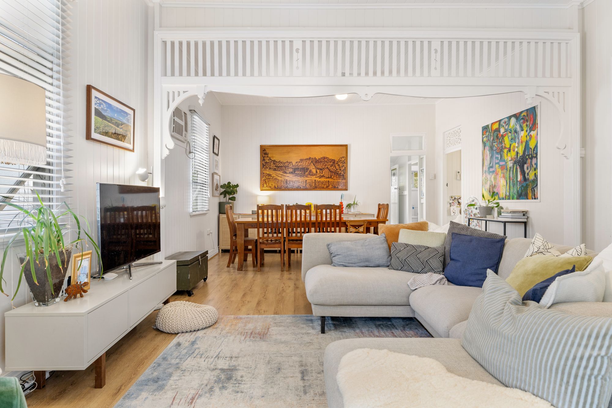 Bright coastal living room
