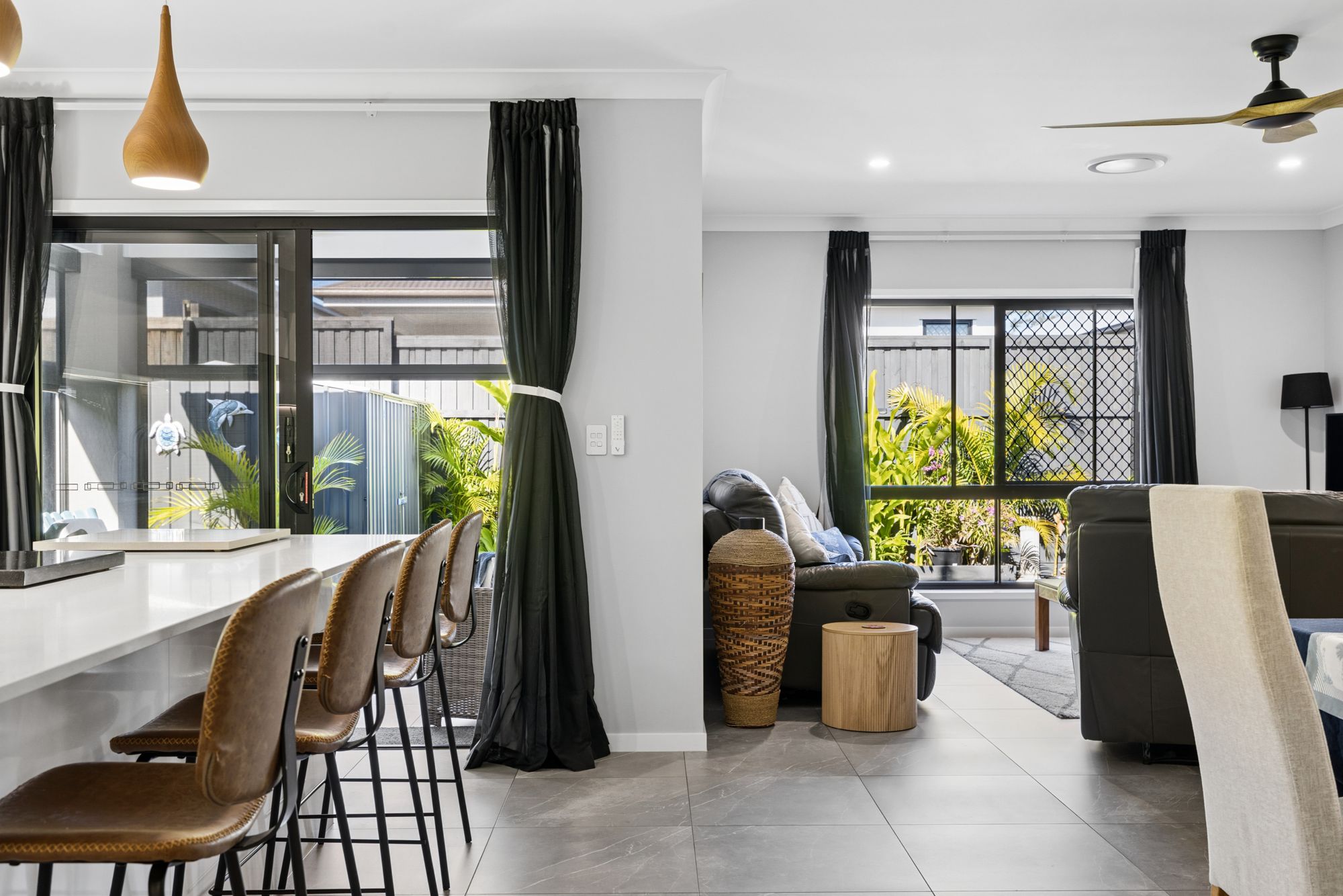 Kitchen island with seating