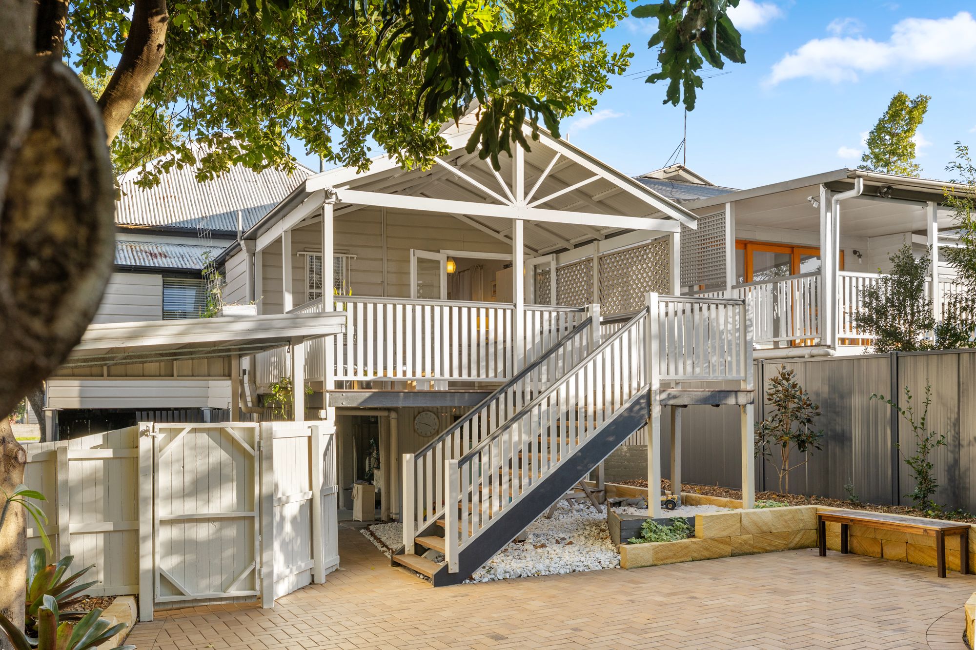 Queenslander courtyard
