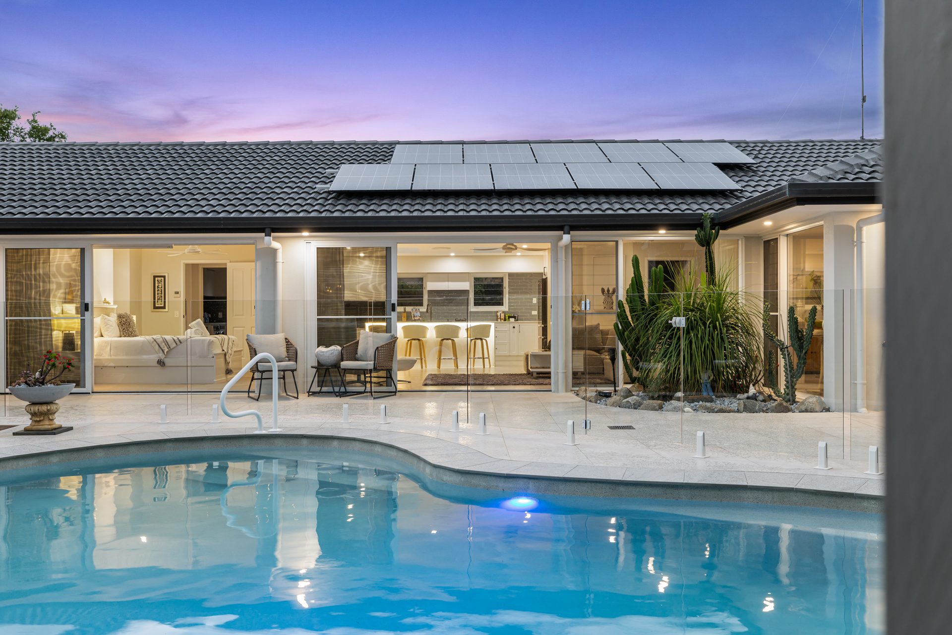 Twilight exterior